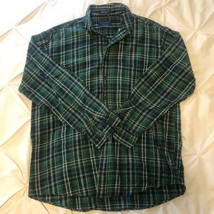 Men’s green flannel